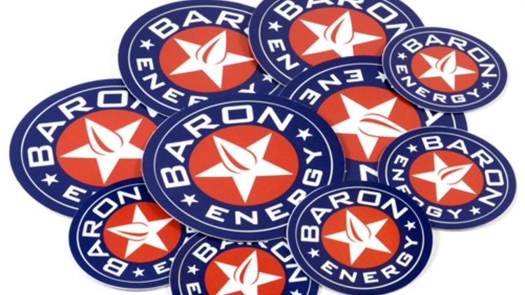 Baron Energy Custom Circle Stickers