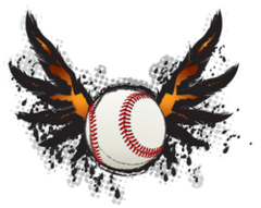 Baseball Ball Design Element Vector Drawing
