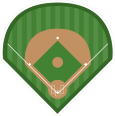 Baseball Diamond Field Sticker