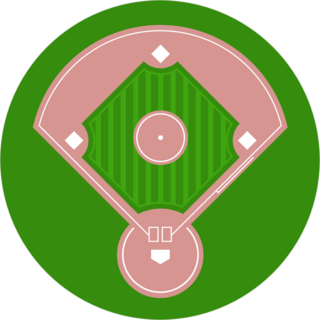 Baseball Diamond Field Top View Sticker