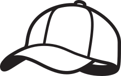 Baseball Hat or Softball Cap Sticker