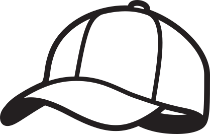 Baseball Hat or Softball Cap Sticker