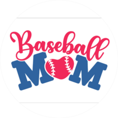 Baseball Mom Text Design Sticker