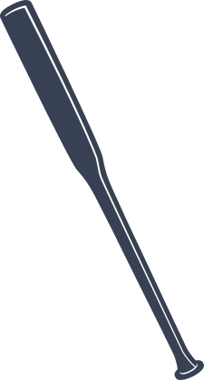 Baseball or Softball Bat with Highlight Sticker