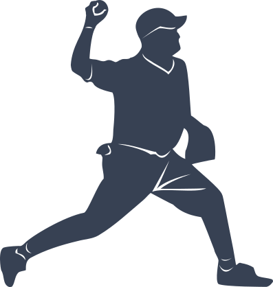 Baseball Pitcher Pitching Sticker