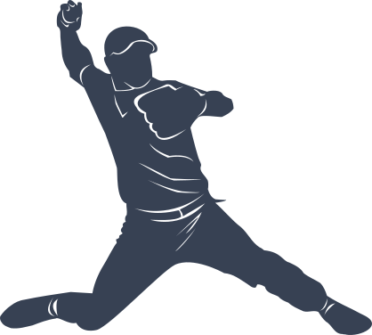 Baseball Pitcher Sticker