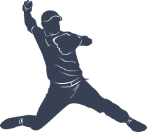 Baseball Pitcher Sticker