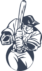 Baseball Player Waiting For Ball Sticker