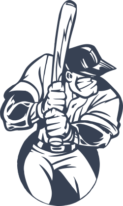 Baseball Player Waiting For Ball Sticker