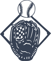 Baseball Softball Diamond Glove And Ball Sticker