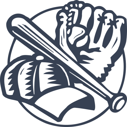 Baseball Softball Glove Ball Hat And Bat Sticker