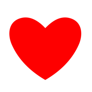 Basic Heart Icon Transfer Sticker