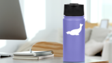 Basic Walrus Sticker on a Water Bottle (New) example