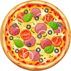 Basil Tomato Pizza Sticker