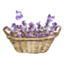 Basket Of Lavender Sticker