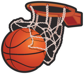 Basketball Background Sticker