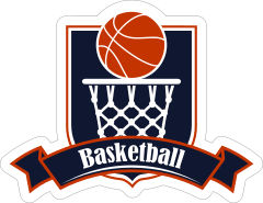 Basketball Badge Sticker
