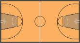 Basketball Court Sticker