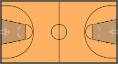 Basketball Court Sticker
