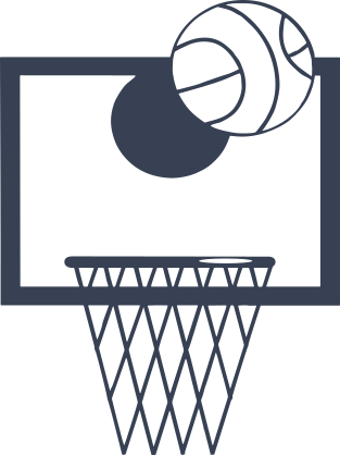 Basketball Hoop & Ball Sticker