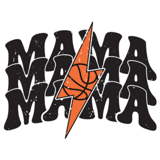 Basketball Mama Retro Sticker