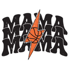 Basketball Mama Retro Sticker