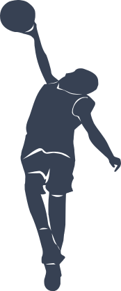 Basketball Player In Mid Air Sticker