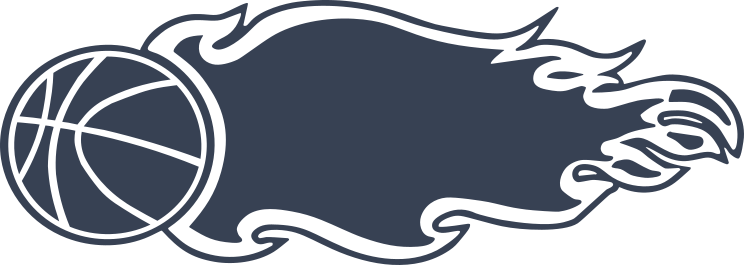 Basketball With Flames Sticker