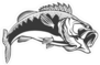 Bass Fish Sticker