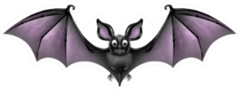 Bat Creepy And Cute Flying Webbed Winged Animal Sticker