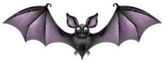 Bat Creepy And Cute Flying Webbed Winged Animal Sticker