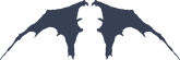Bat Wings Facing Down Sticker