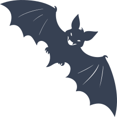 Bat With An Evil Smile Sticker