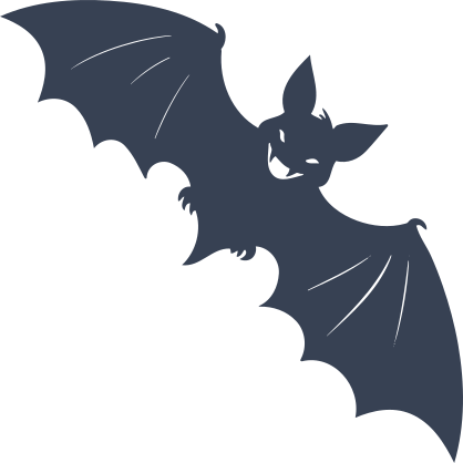 Bat With An Evil Smile Sticker