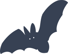 Bat With Small Eyes Sticker