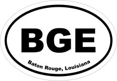 Baton Rouge, Louisiana Oval Stickers