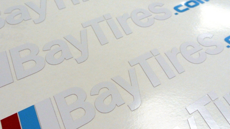 Bay Tires Custom Multi-Color Cut-Out Stickers