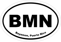 Bayamon, Puerto Rico Oval Stickers