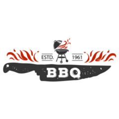 Bbq Logo Grunge Illustration Sticker