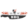 Bbq Logo Grunge Illustration Sticker