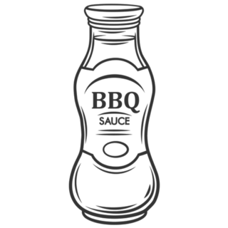 Bbq Sauce In Bottle Icon Sticker