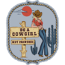 Be A Cowgirl Not A Princess Cactus Sticker