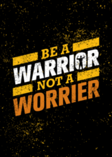 Be A Warrior Not A Worrier Workout Sticker