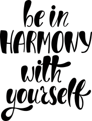 Be In Harmony with Yourself Hippie Sticker