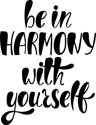 Be In Harmony with Yourself Hippie Sticker