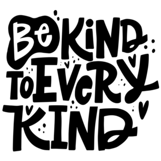 Be Kind To Every Kind Vegan Slogan Sticker 