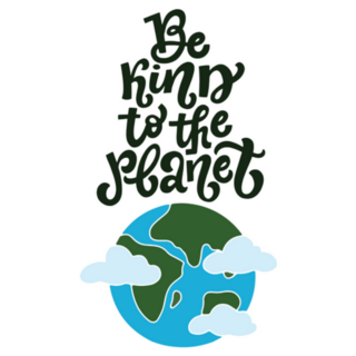 Be Kind To The Planet Illustration Sticker