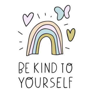 Be Kind To Yourself Rainbow Sticker
