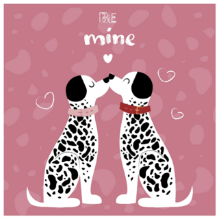 Be Mine Dalmatian Sticker