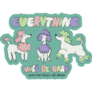 Be Okay Poodle Sticker
